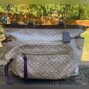Coach Diaper Bag/Tote/Carryall. Preloved gently used.